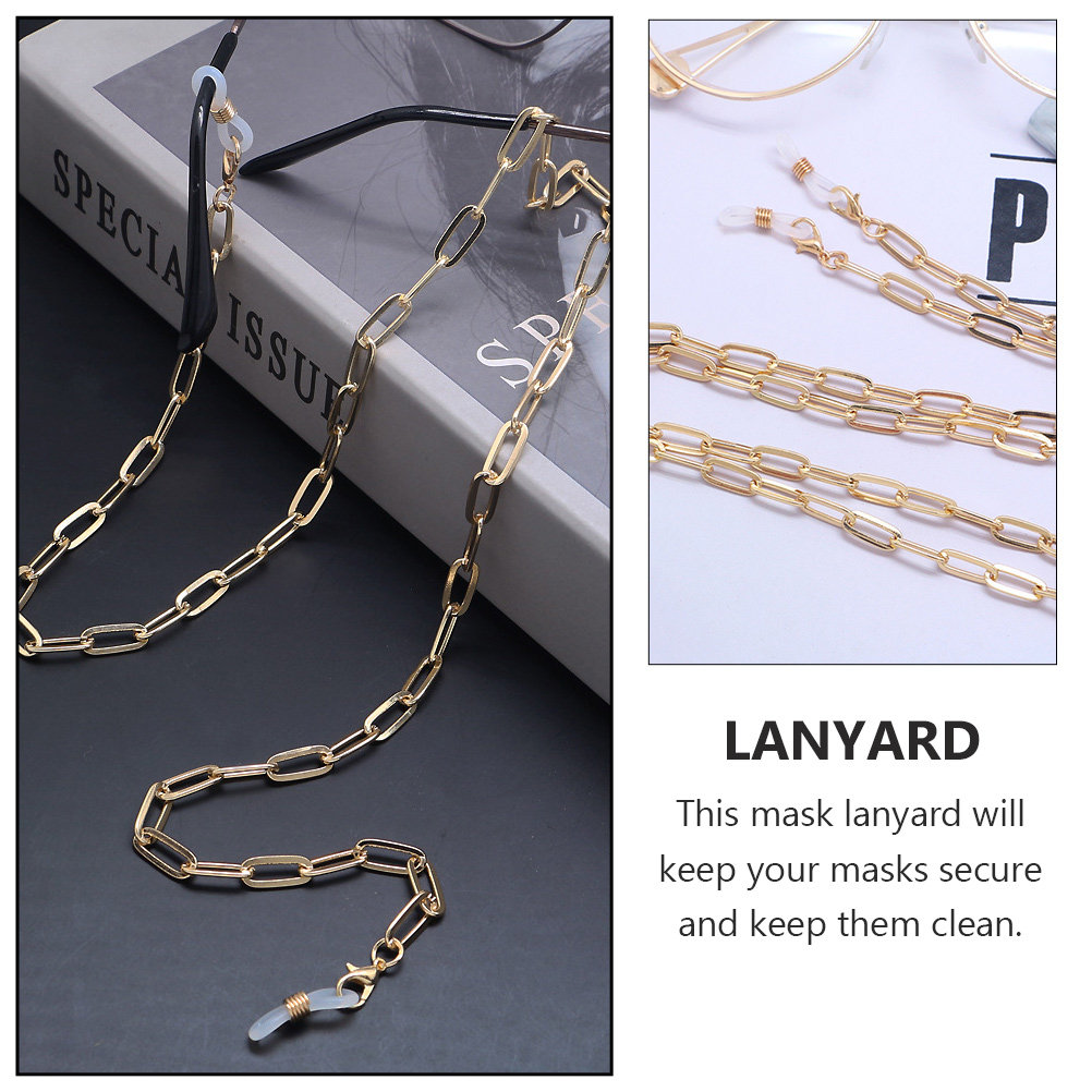Goldene Büroklammer-Maskenkett – Mask Chain Holder Bewertung und Preis